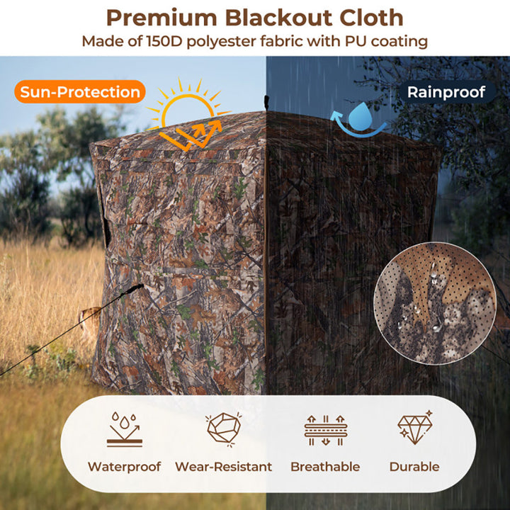 Discover the 360° One-Way See-Through Hunting Blind for Unmatched Outdoor Adventures