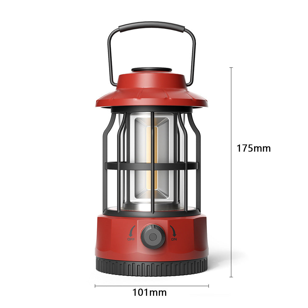 COB Portable Retro Camping Tent Lantern