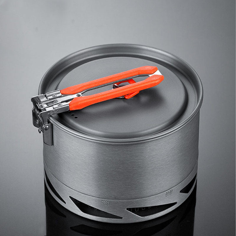 Heat Exchanger Camping Cookware Set With Utensils