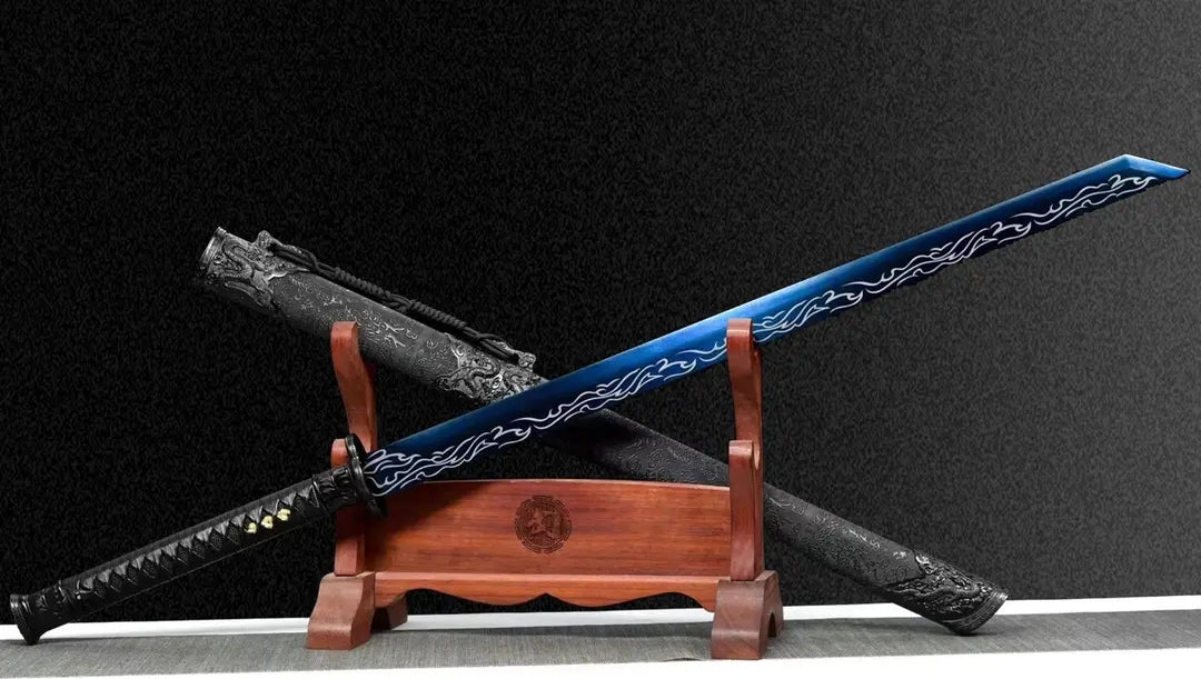 Unsharpened High Manganese Steel Tang Dynasty Liuying Horizontal Sword