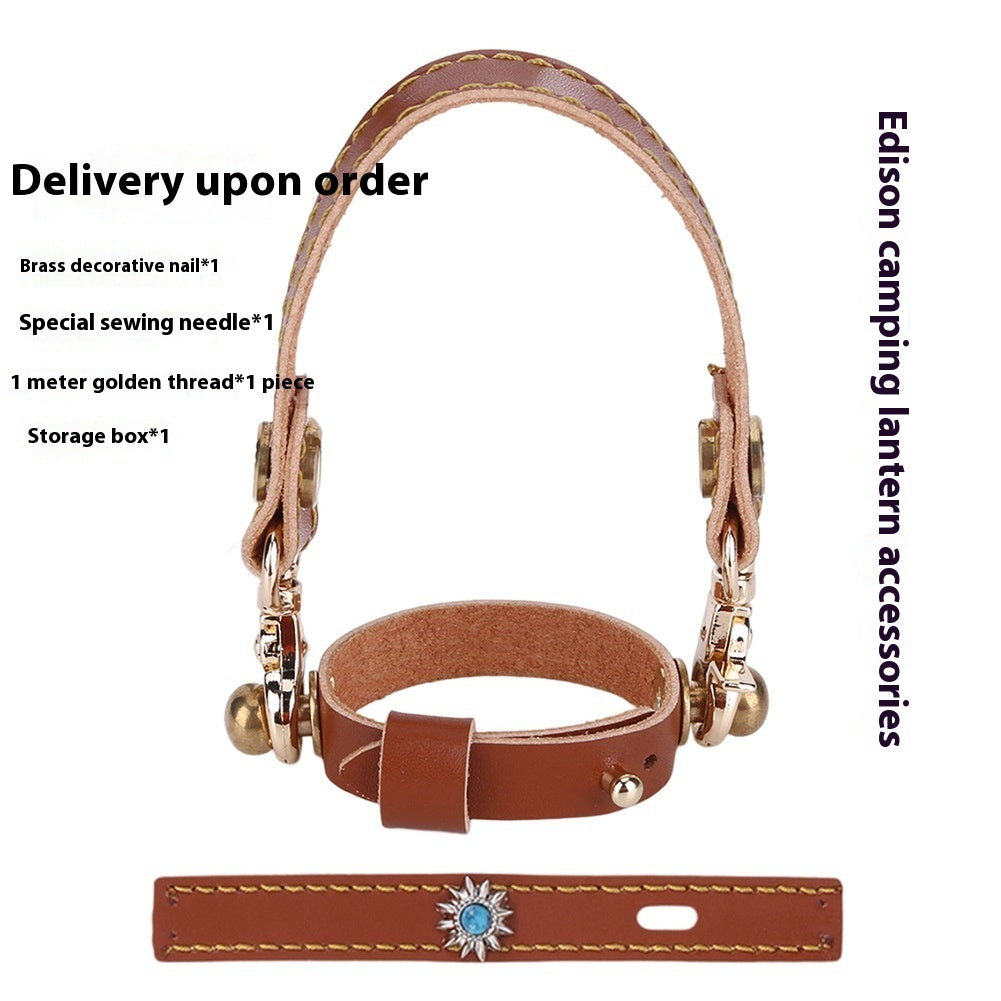 Camping Lantern Leather Hanging Rope 3-Piece Set