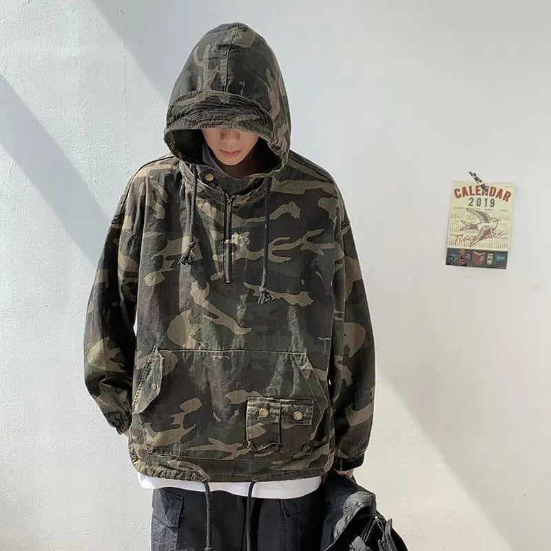 Mens Camouflage Tactical Work Jacket