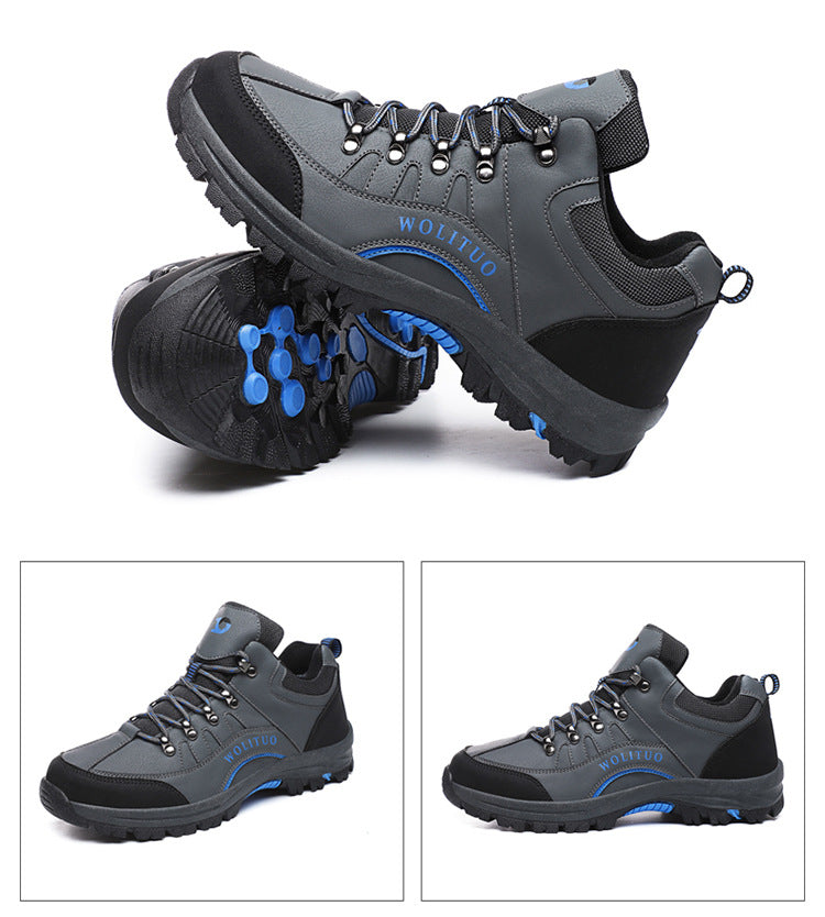 Men Waterproof Non Slip Cotton Hiking Climbing Shoes