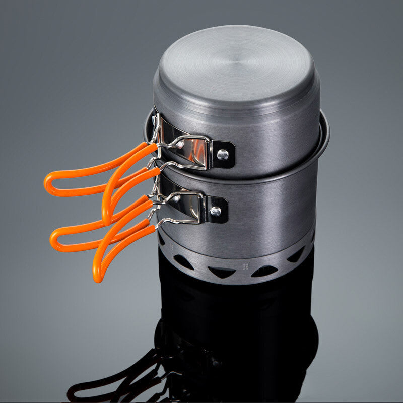Heat-Collecting Single Pot Camping Cookware