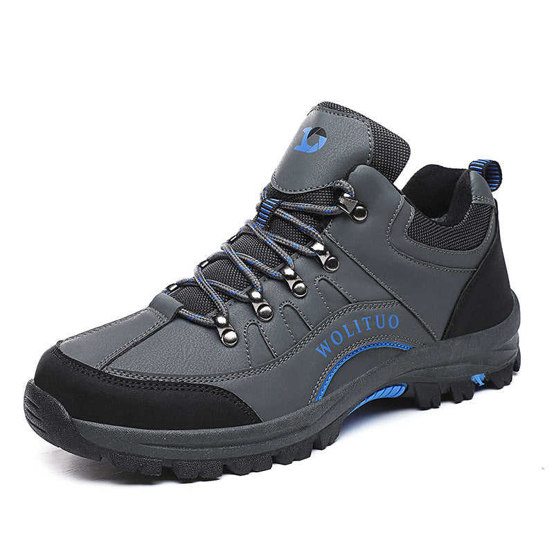 Men Waterproof Non Slip Cotton Hiking Climbing Shoes
