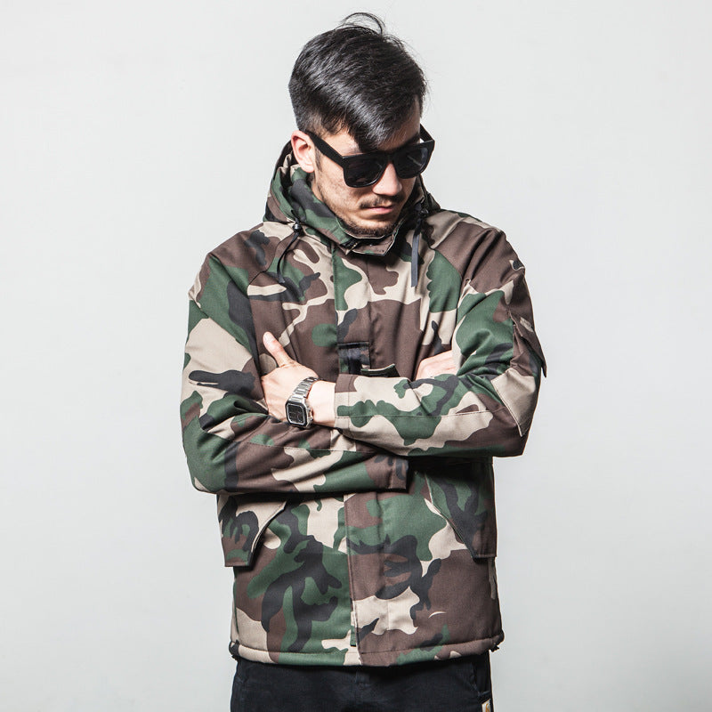 Winter Mens Camouflage Cotton Jacket