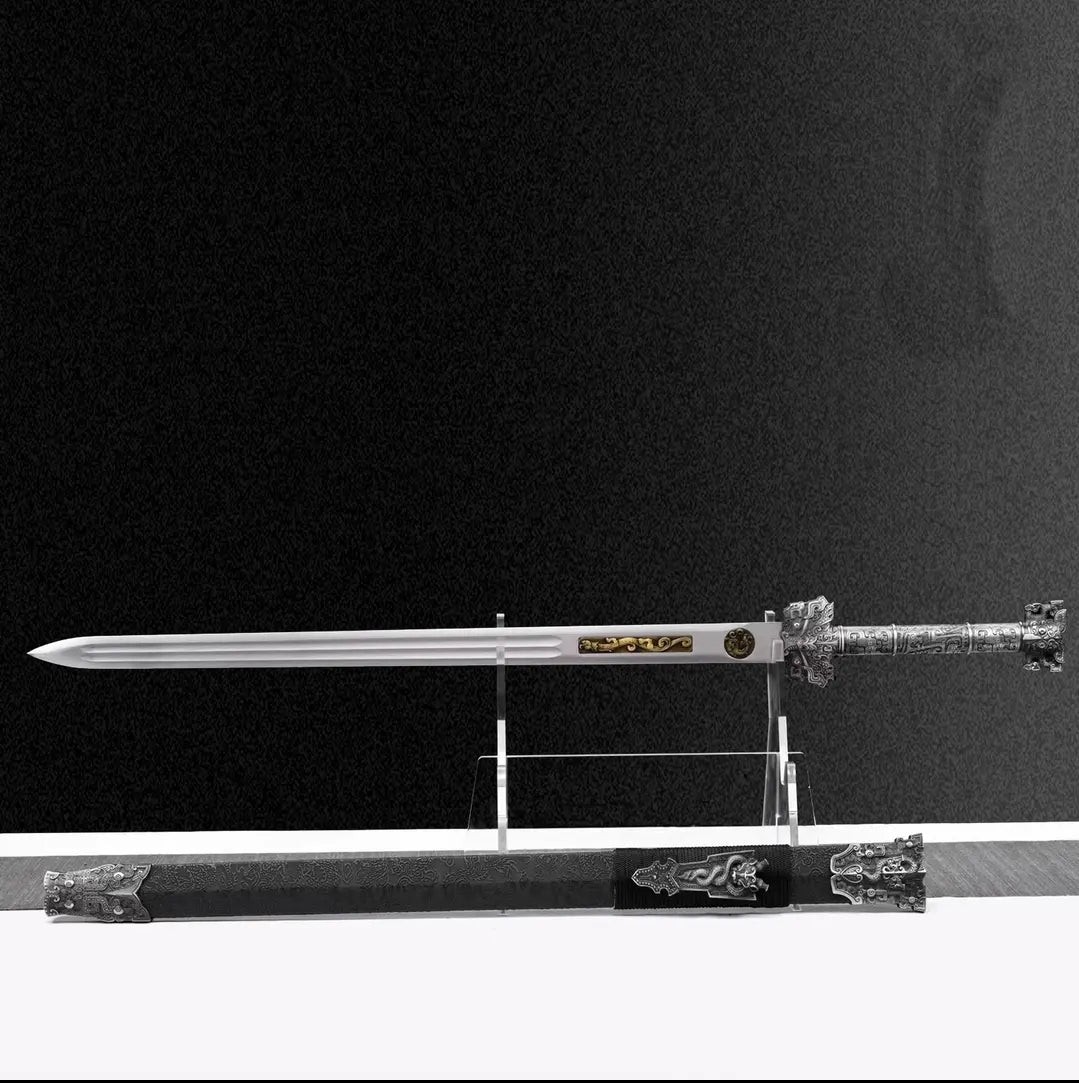 Unsharpened High Manganese Steel Hanwang Collectible Sword