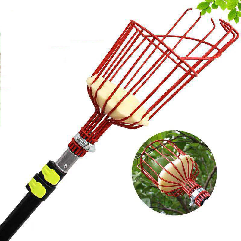 High-Reach Retractable Garden Fruit Picker