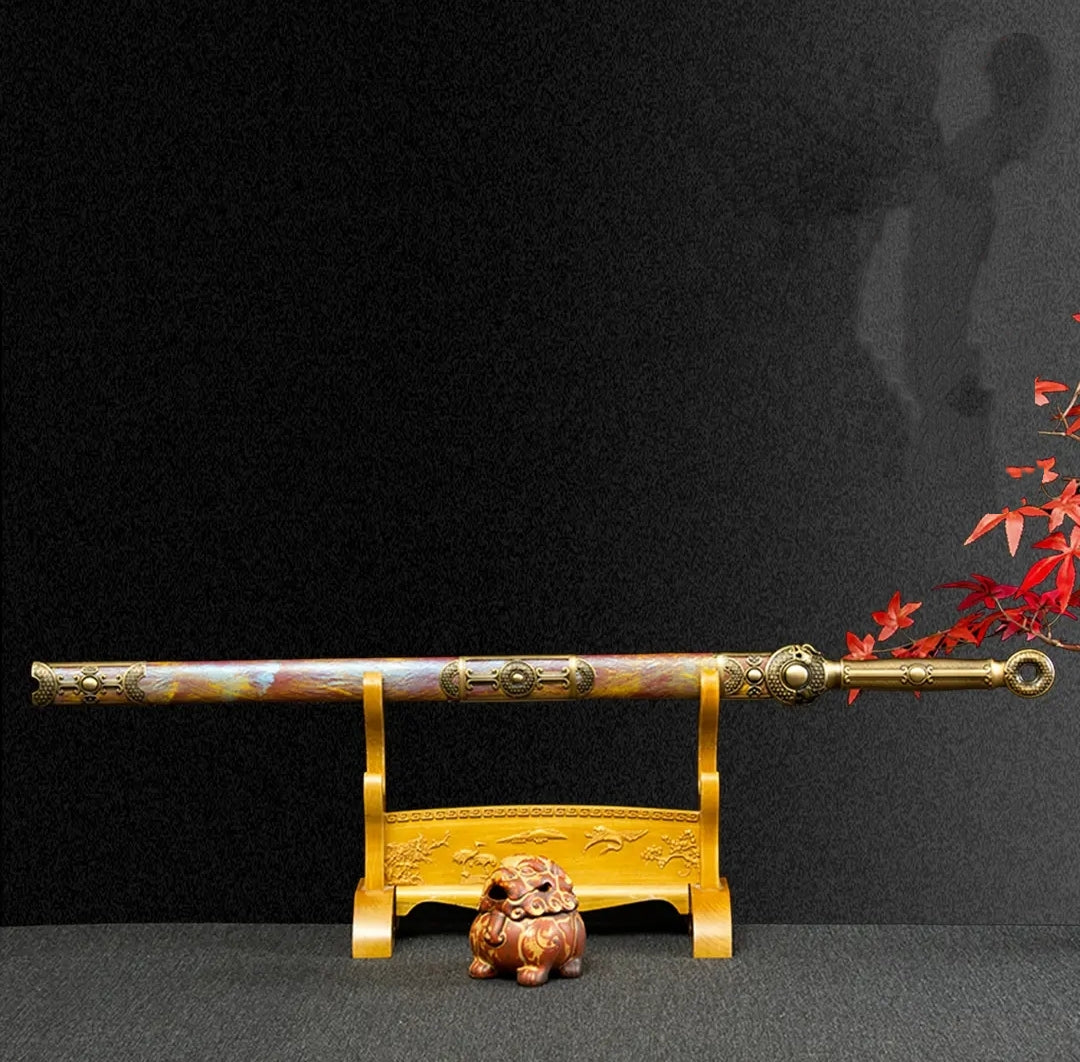 Unsharpened High Manganese Steel Jinsheng Collectible Sword