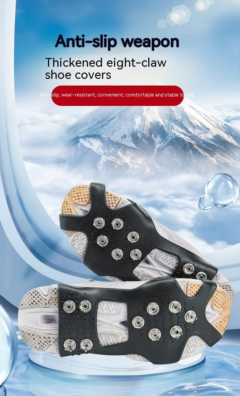 Outdoor Snow Ice Fishing Mountaineering Non Slip Crampons Shoe Covers