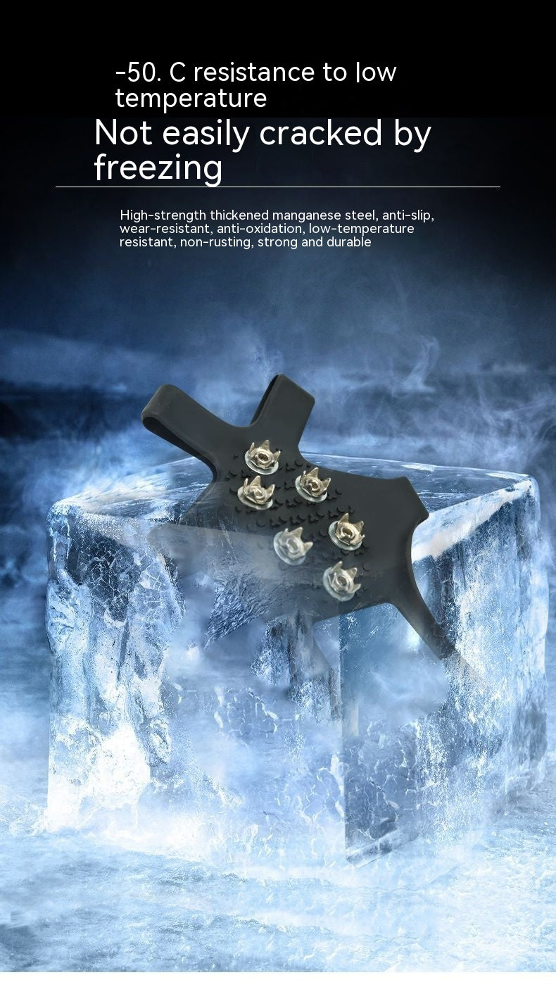 Outdoor Snow Ice Fishing Mountaineering Non Slip Crampons Shoe Covers