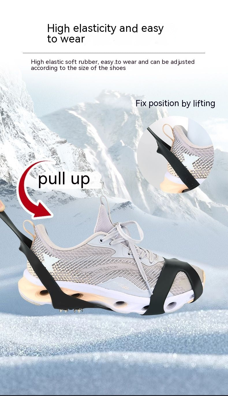 Outdoor Snow Ice Fishing Mountaineering Non Slip Crampons Shoe Covers