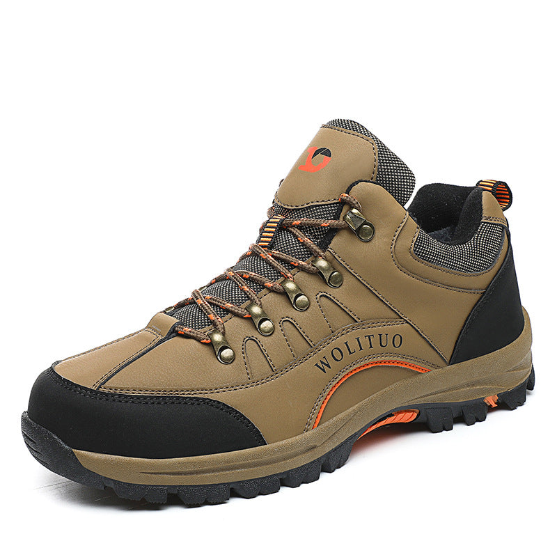 Men Waterproof Non Slip Cotton Hiking Climbing Shoes