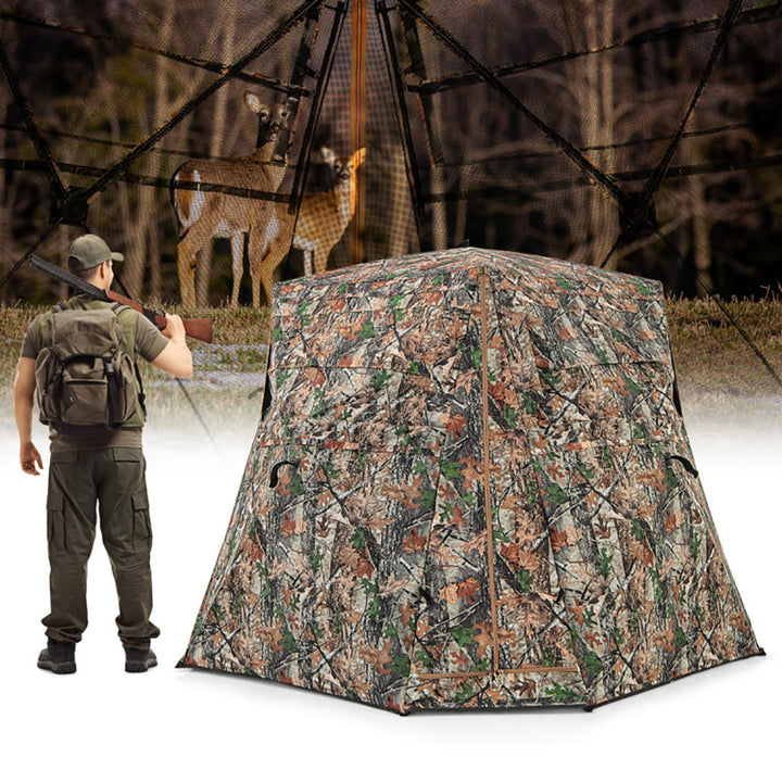 360° One-Way See-Through Hunting Blind for Deer and Turkey