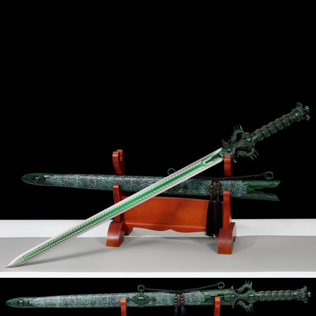 Unsharpened High Manganese Steel Tang Dynasty Xiu Chun Dao Sword
