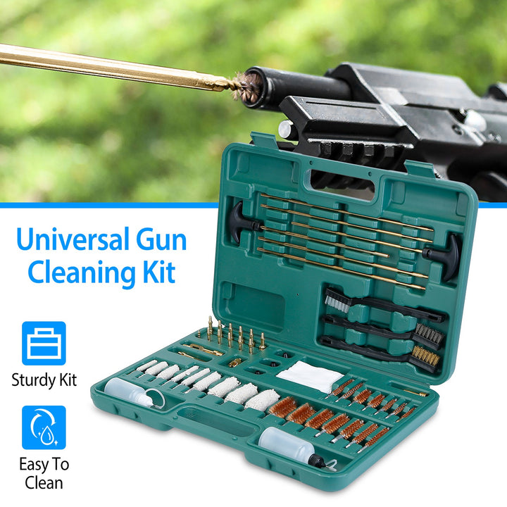 Universal Gun Cleaning Kit With Brushes And Carrying Case