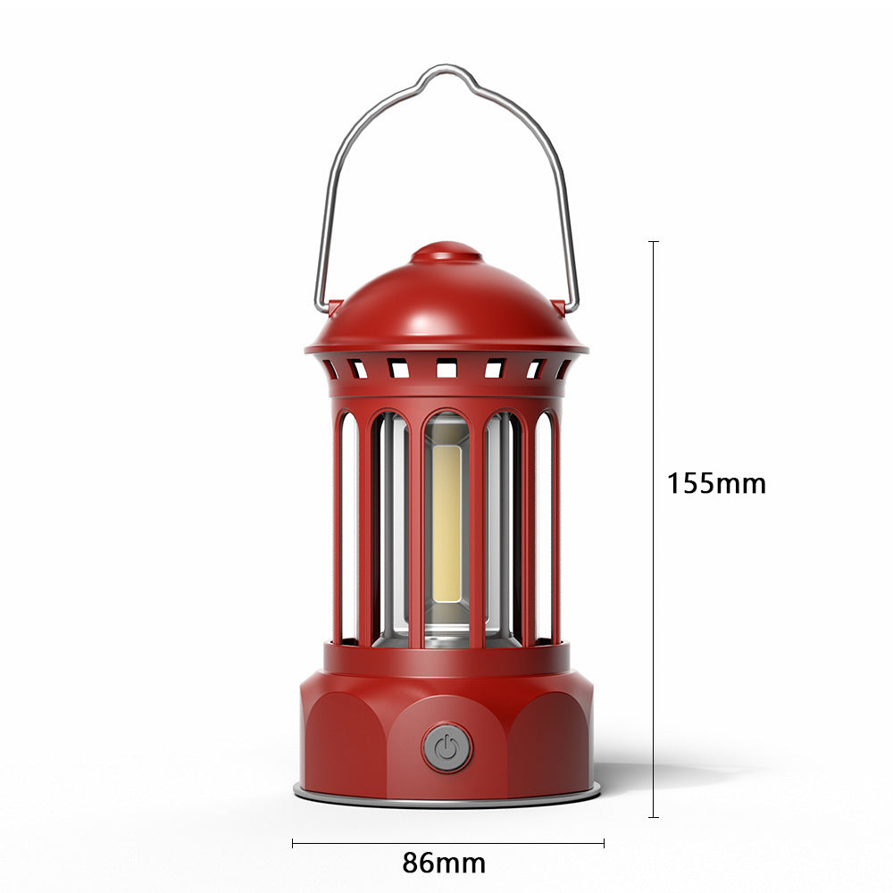 COB Portable Retro Camping Tent Lantern