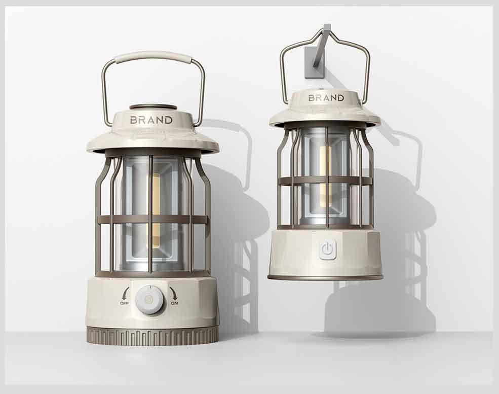 Vintage USB Rechargeable Camping Lantern Mood Tent Light