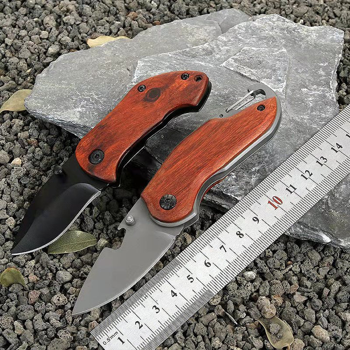 Portable Stainless Steel Folding Mini Fruit Knife Keychain Knife