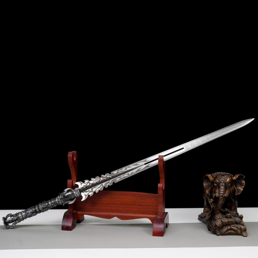 Unsharpened High Manganese Steel Han Jian Battle Sword