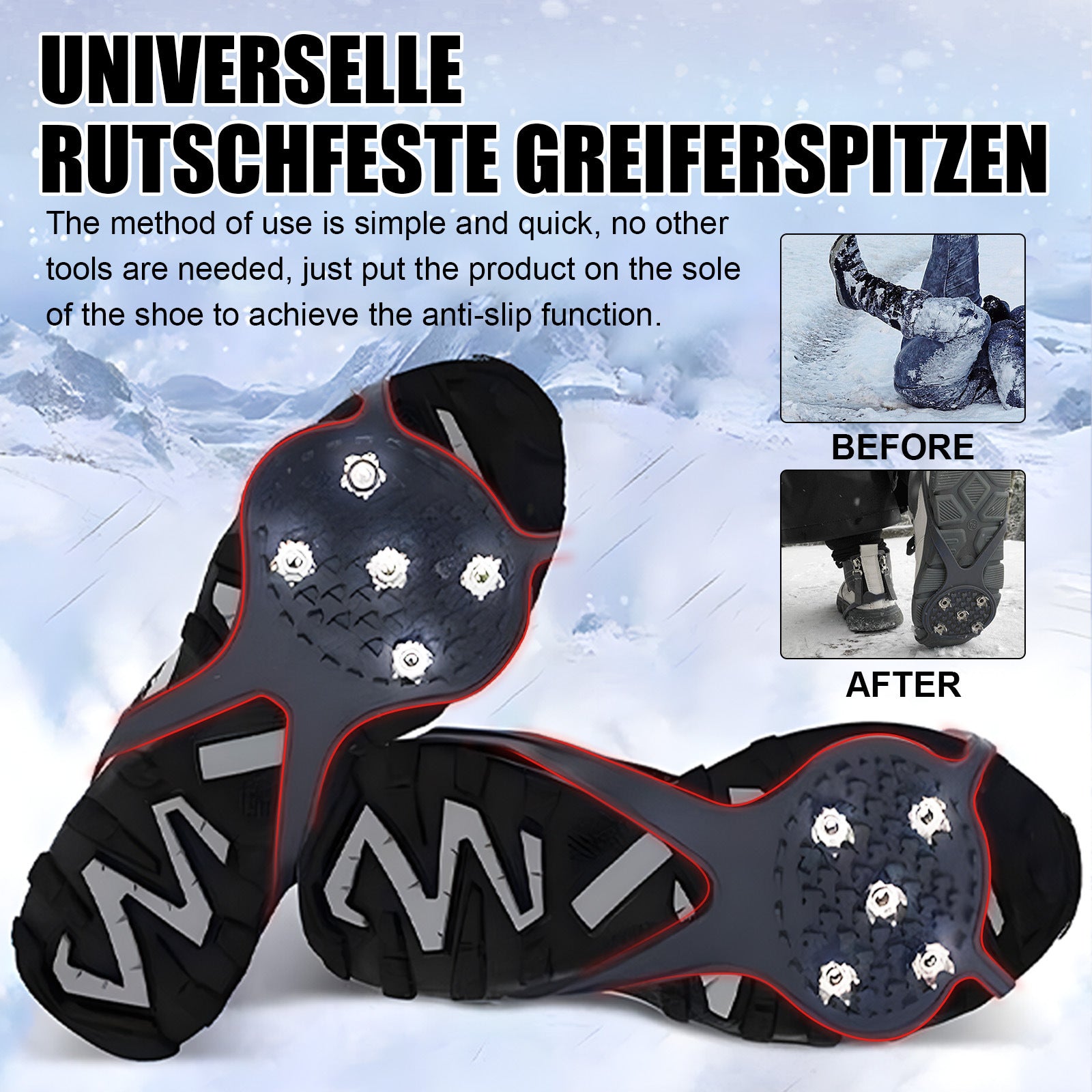 Outdoor Crampons Snow Shoe Cover Climbing