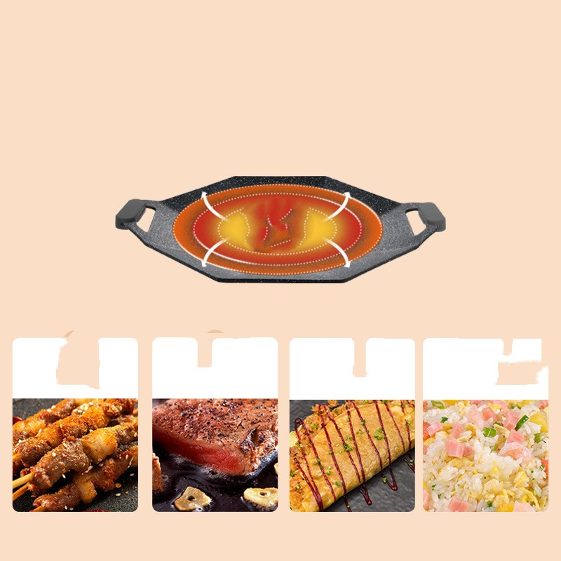 Multifunctional Korean Camping Grill Pan Cassette Cooker