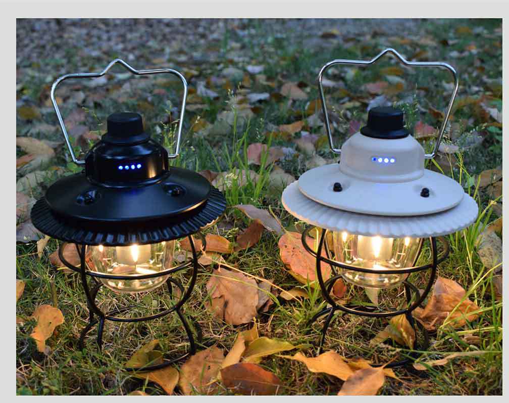 Vintage USB Rechargeable Camping Lantern Mood Tent Light
