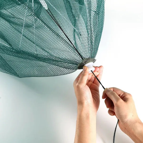 Portable, Folding Fish-Shrimp-Crab Net Trap