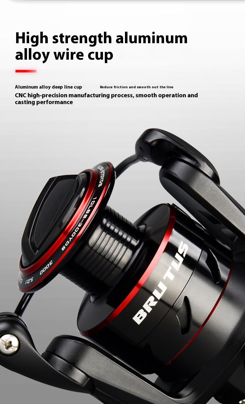 All Metal Telescopic Fishing Rod Spinning Lure Fishing Reel