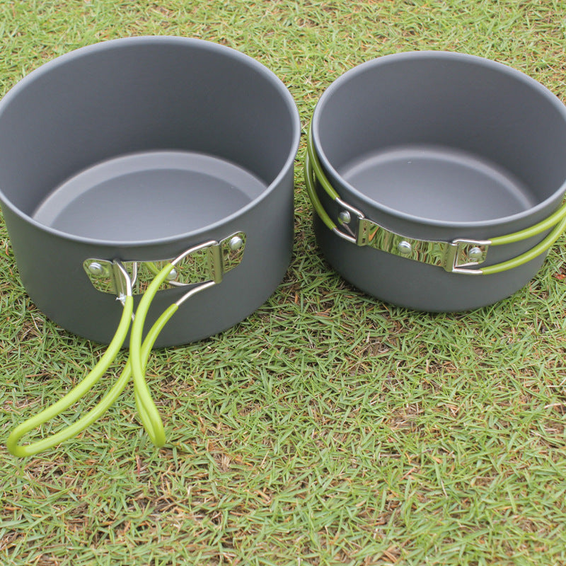Portable Non-Stick Camping Cookware Set 2-3 Person