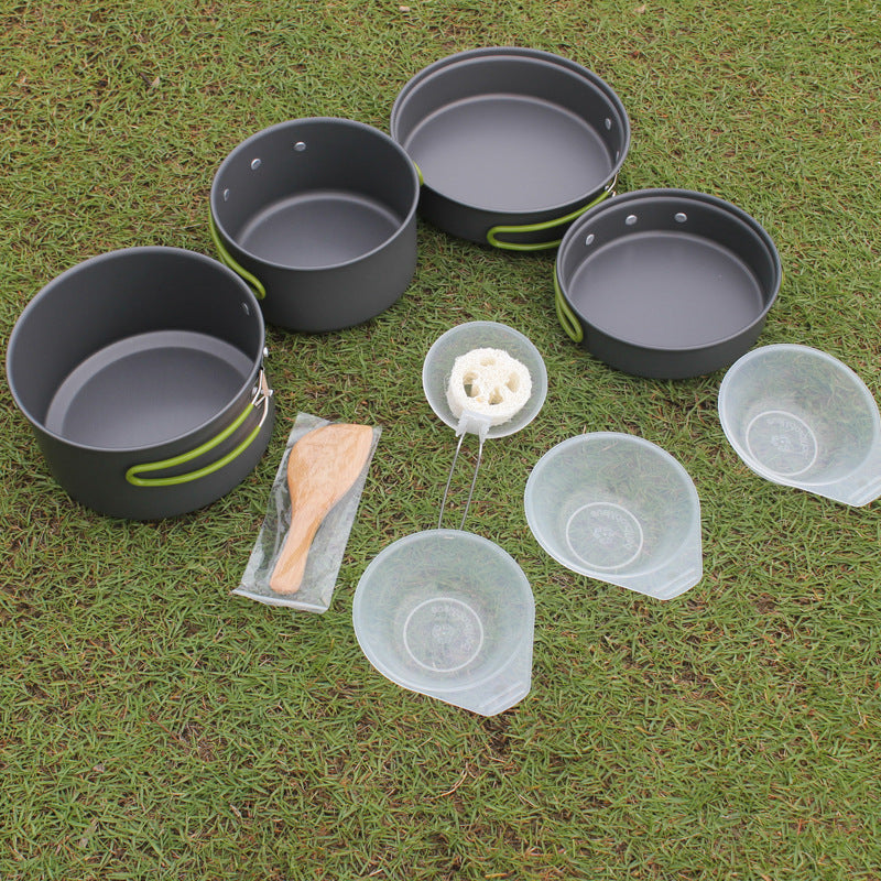 Portable Non-Stick Camping Cookware Set 2-3 Person
