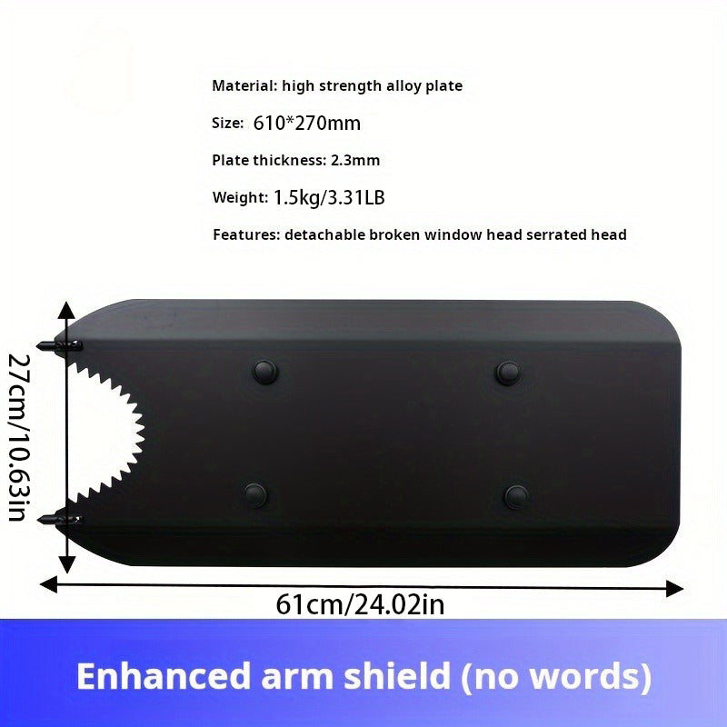 High-Strength Metal Tactical Arm Guard With Dual Head Shield