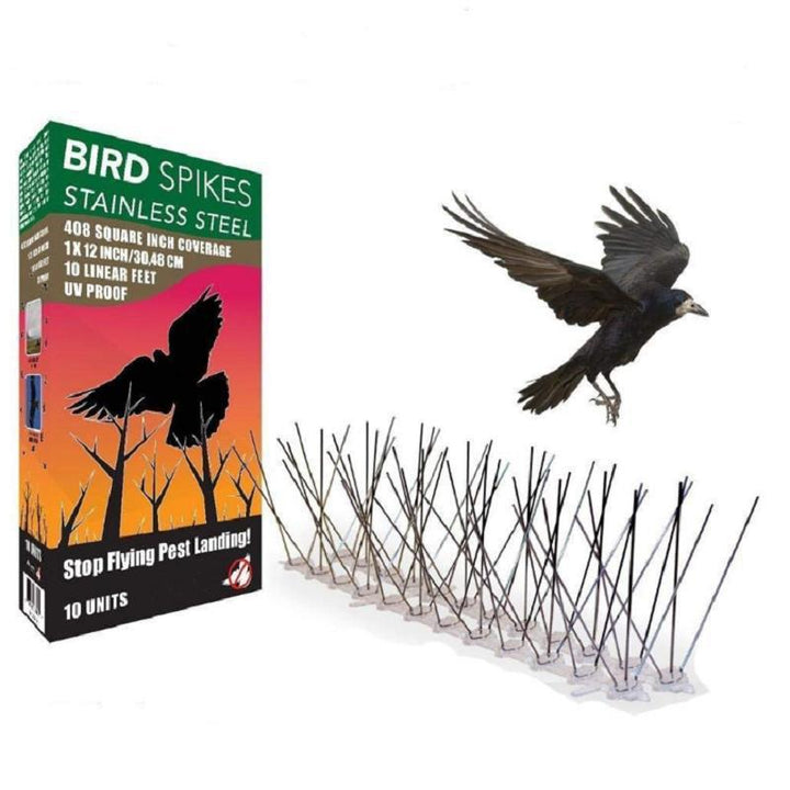 Bird Repellent Spikes and Deterrent System