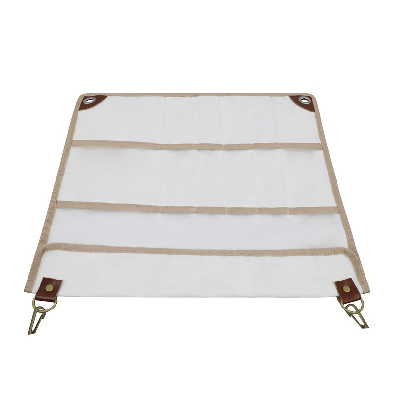 Foldable Camping Tableware Set With Hanging Bag
