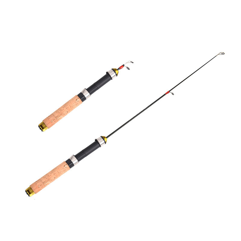 Portable Telescopic Ice Fishing Lifting Shrinking Fishing Rod