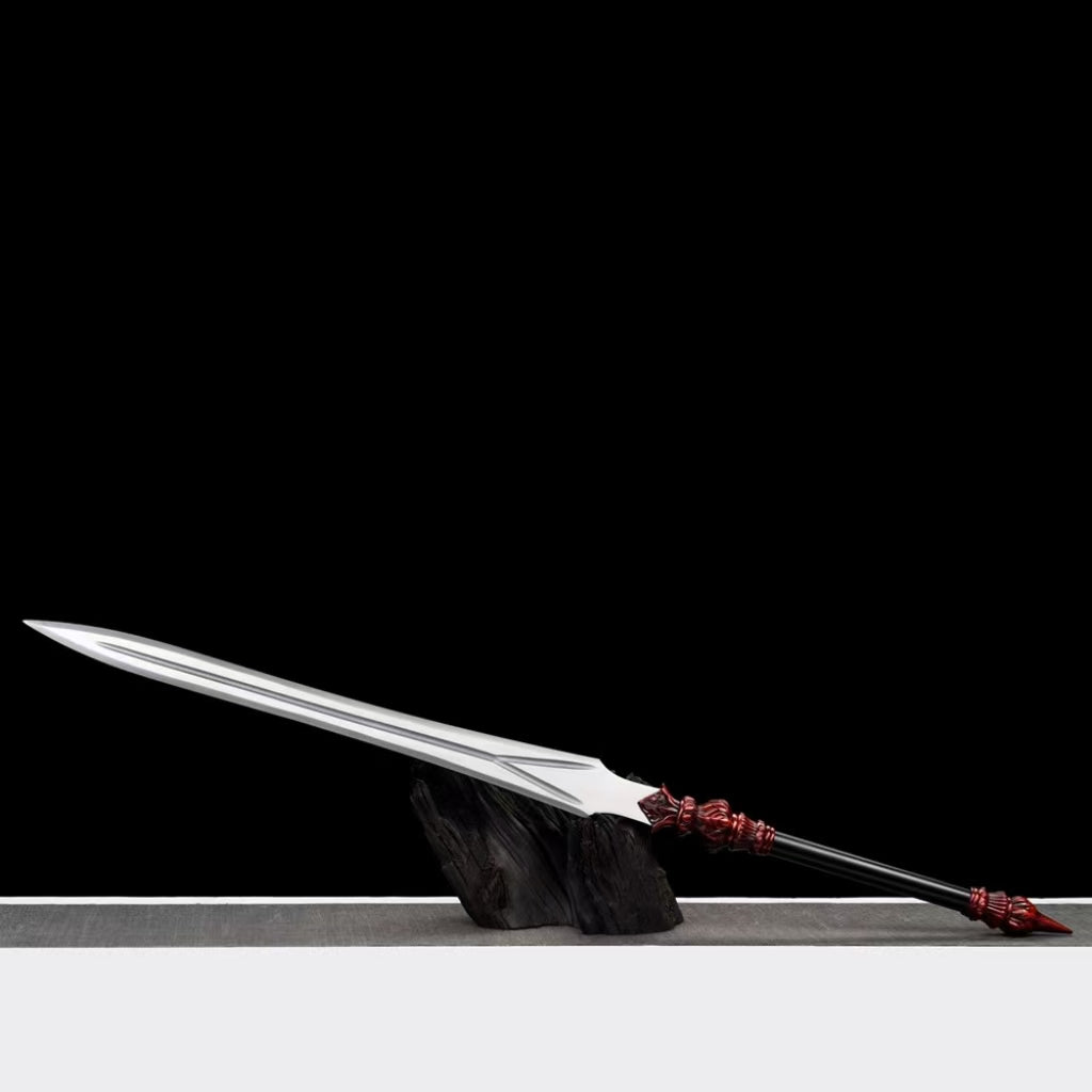 Long Integrated Lotus Sword Unsharpened for Display and Film Use