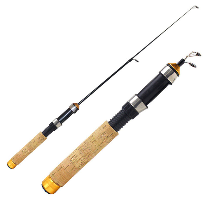 Portable Telescopic Ice Fishing Lifting Shrinking Fishing Rod