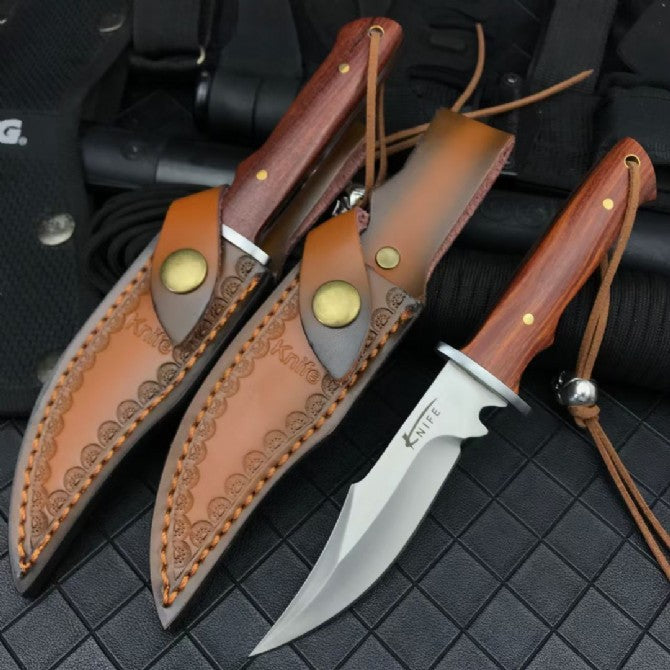 Mini Fixed Blade Camping Hunting EDC Outdoor Knife Handmade Tool