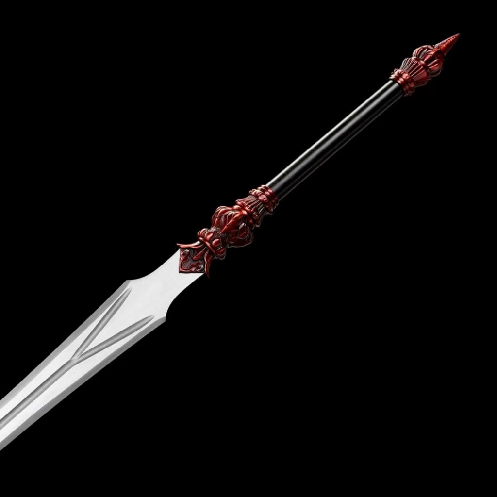 Long Integrated Lotus Sword Unsharpened for Display and Film Use