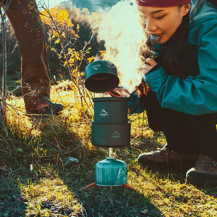 Widesea Heat Collecting Camping Cookware Set