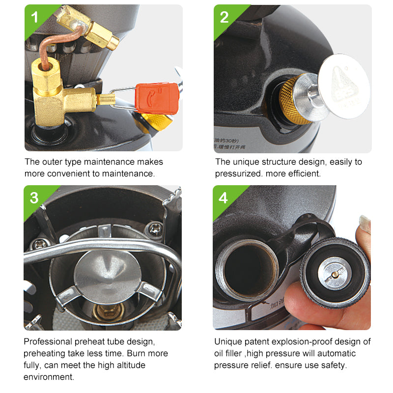 Heavy Duty Gasoline Camping Stove for Mountaineering