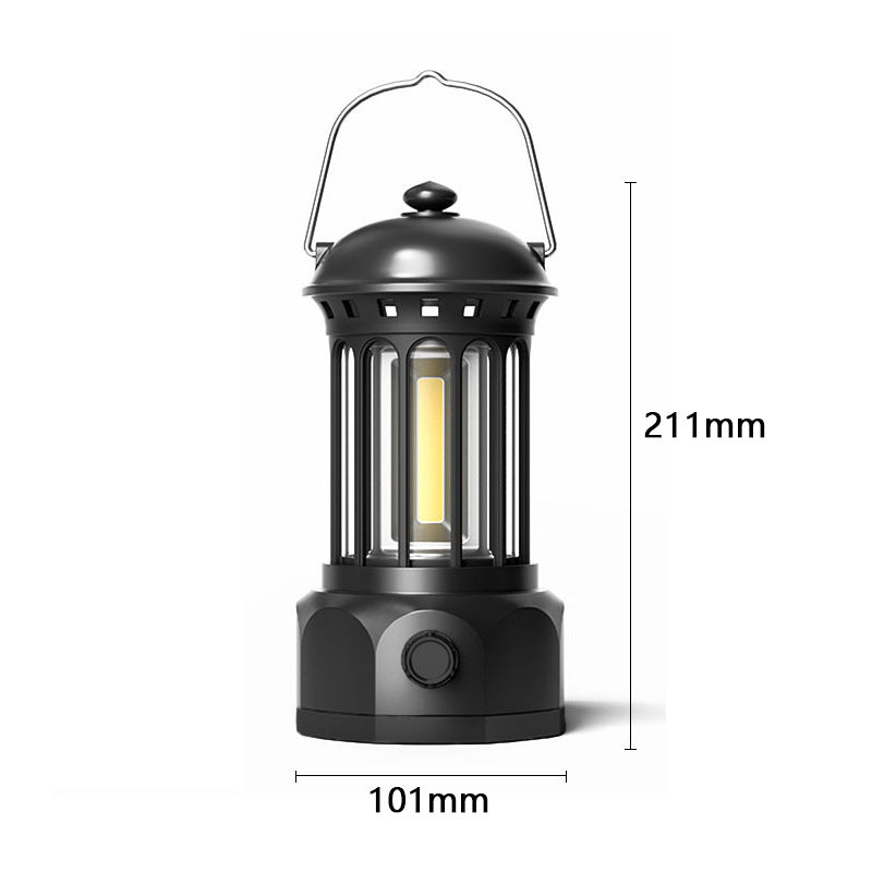 COB Portable Retro Camping Tent Lantern