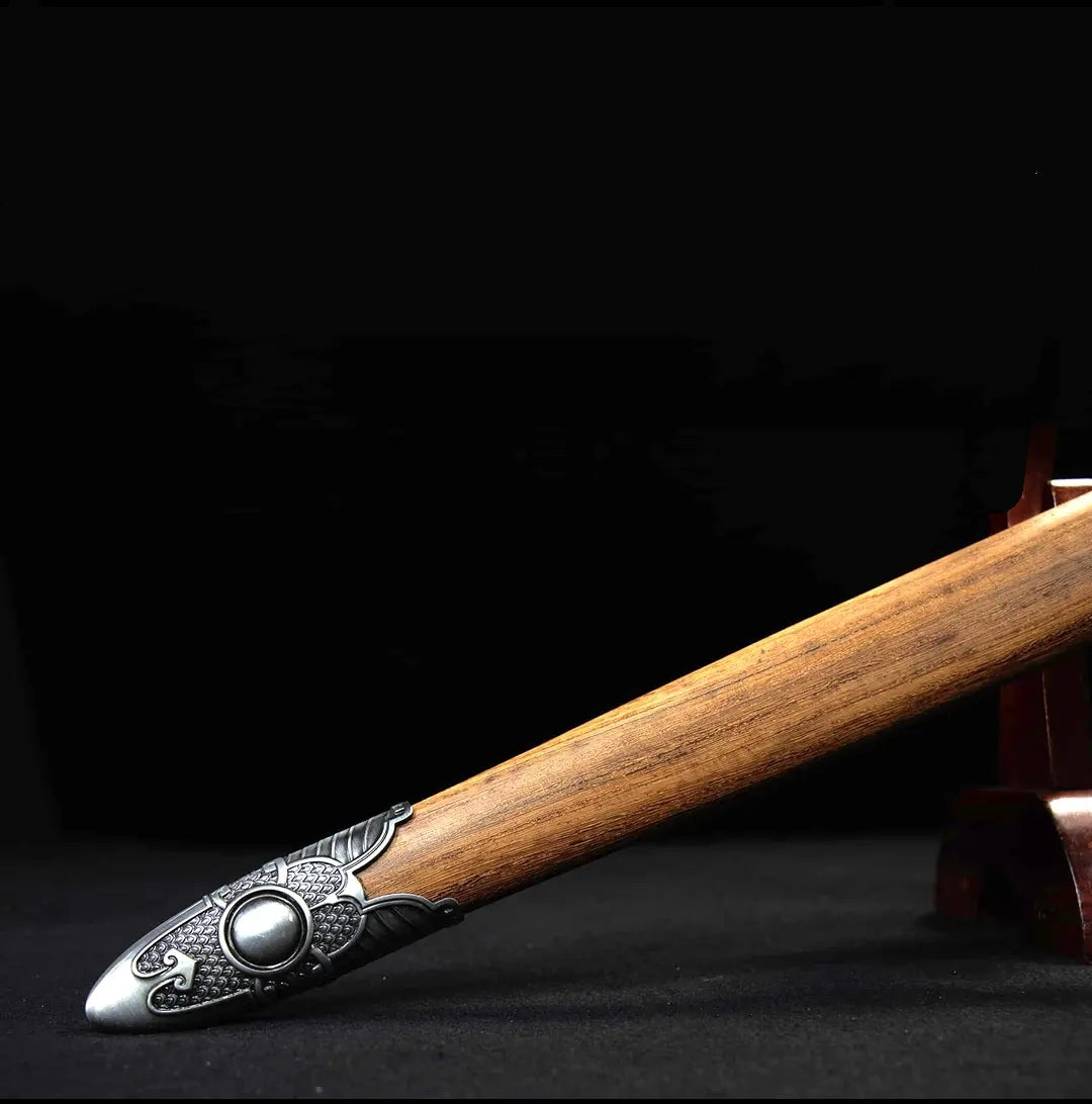 Unsharpened Hundred Refined Pattern Steel Xiehun Sword