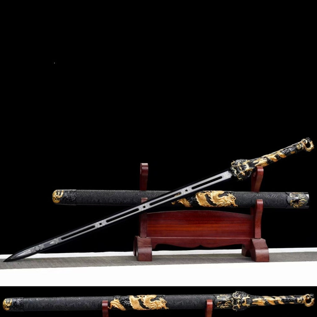 Unsharpened High Manganese Steel Tang Heng Dao Xiu Chun Sword