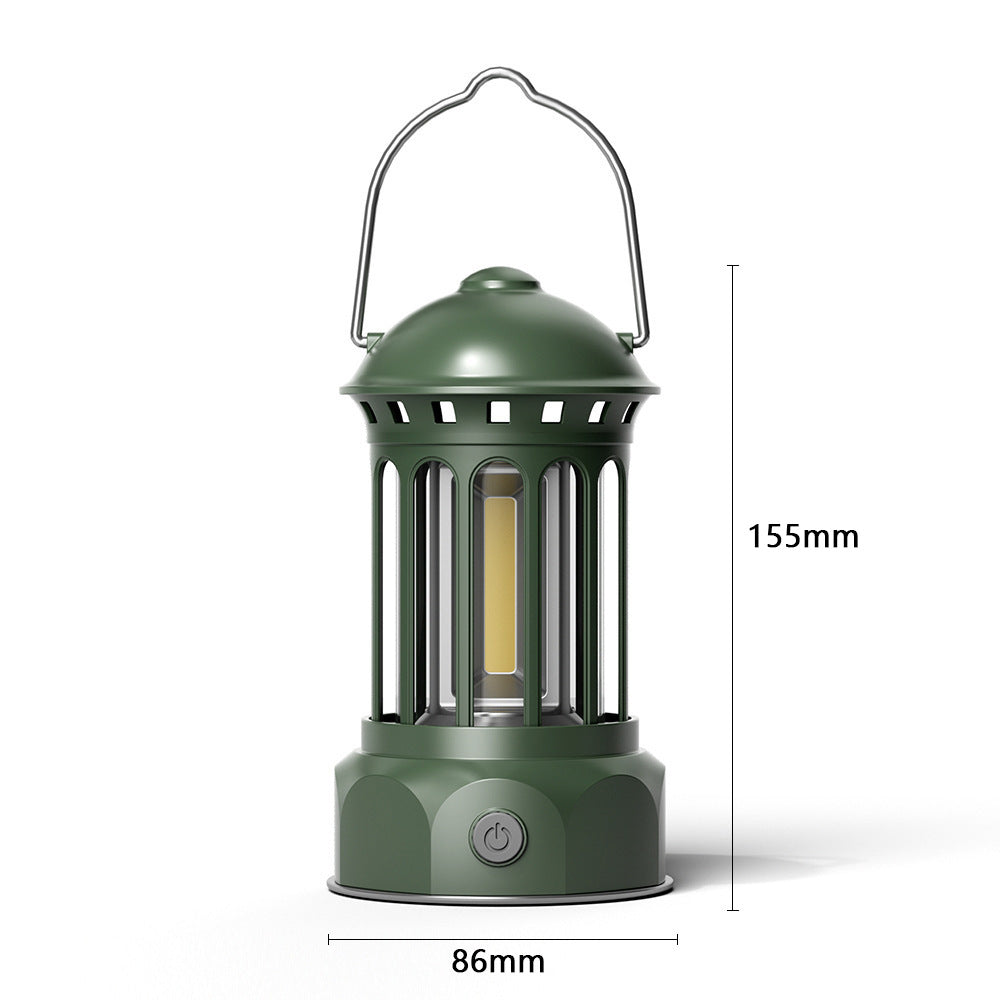 COB Portable Retro Camping Tent Lantern