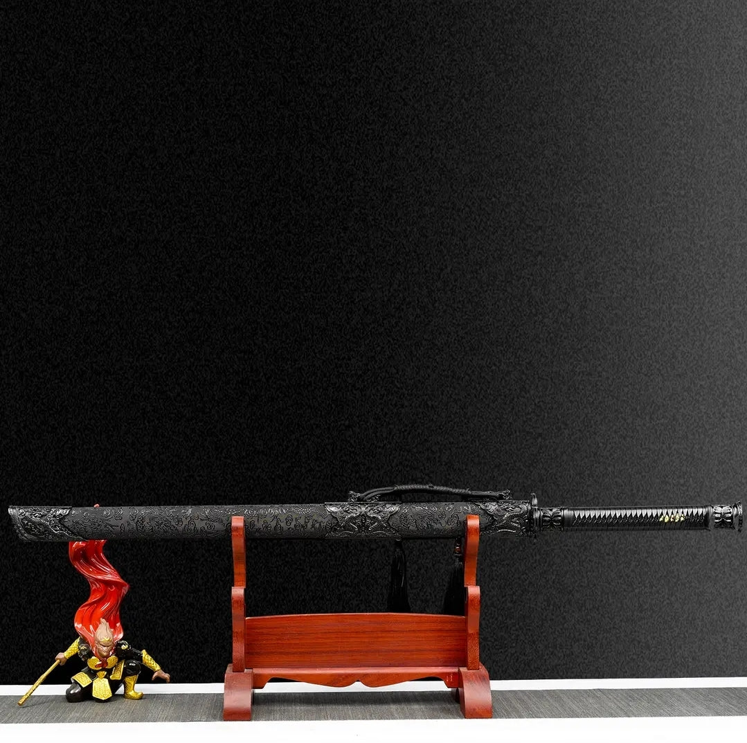 Unsharpened High Manganese Steel Blazing Flame Tang Dynasty Sword