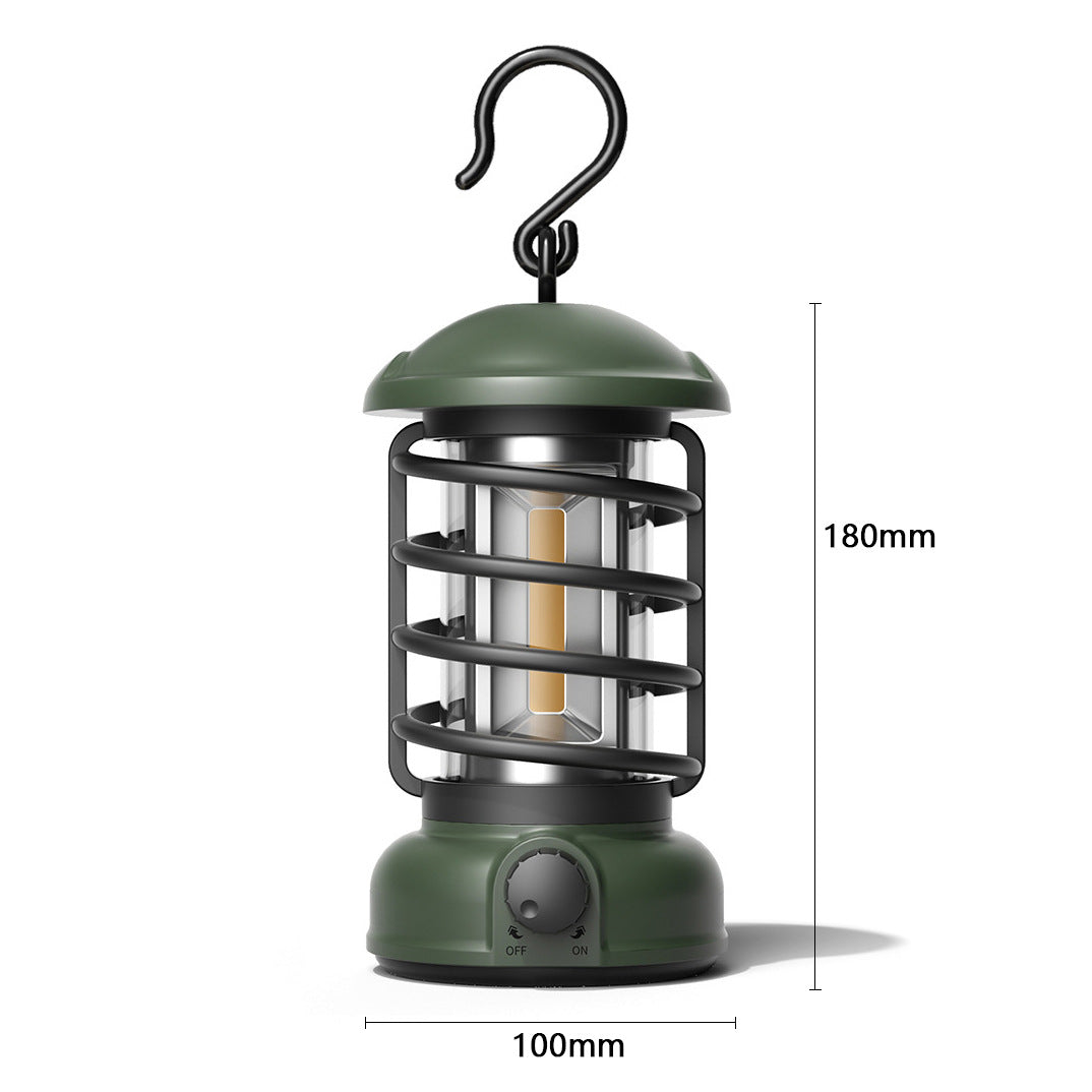 COB Portable Retro Camping Tent Lantern