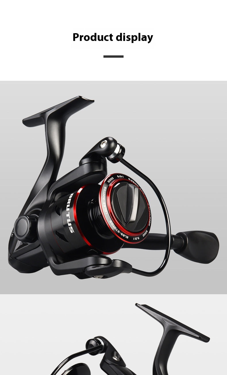 All Metal Telescopic Fishing Rod Spinning Lure Fishing Reel