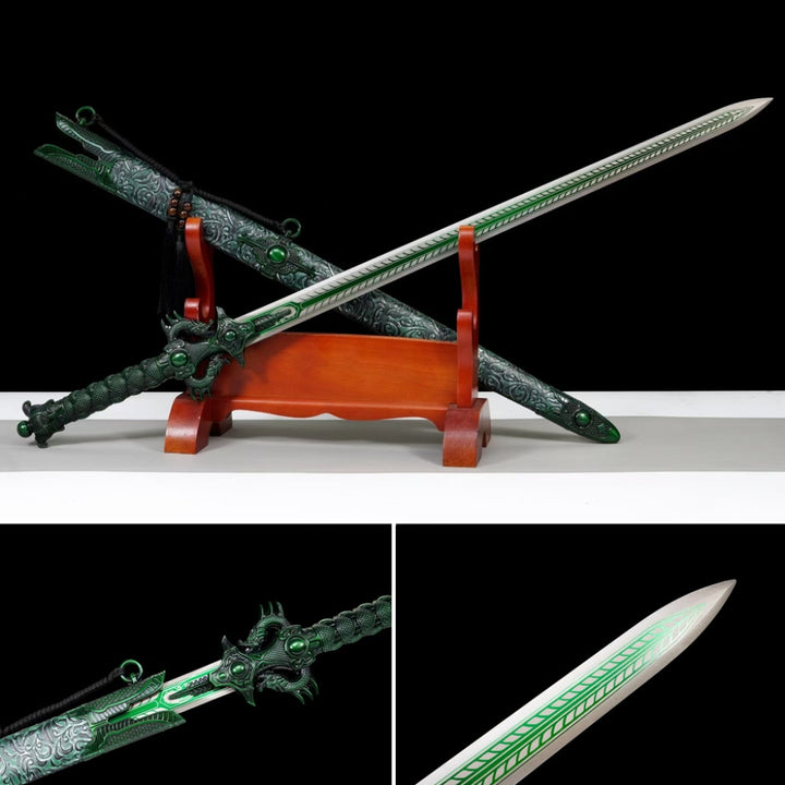 Unsharpened High Manganese Steel Tang Dynasty Xiu Chun Dao Sword
