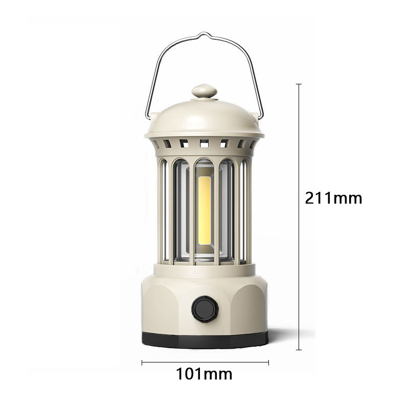 COB Portable Retro Camping Tent Lantern